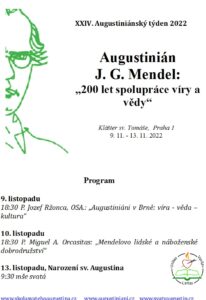 XXIV. Augustiniánský týden 2022 – Augustiniáni